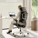 FLEXISPOT ErgoX-PRO Ergonomic Office Chair with Footrest Black – AeroWeave 5.0 Mesh Seat