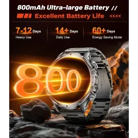 Military Smart Watch for Men - 1.85'' HD Large Screen Smartwatch