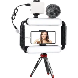 GVM Gimbal Stabilizer Phone Video Light Kit for Smartphone