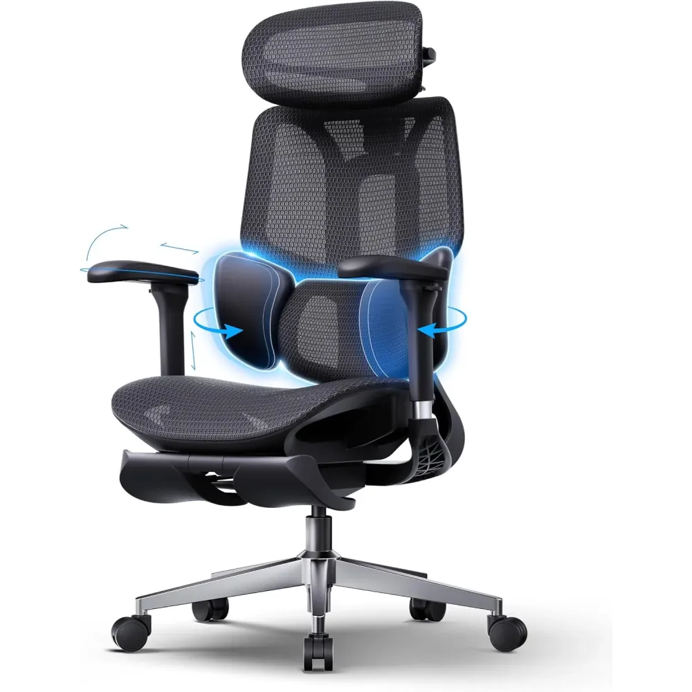 Hbada E3 Air 2026 Ergonomic Office Chair - 3-Zone Lumbar Support