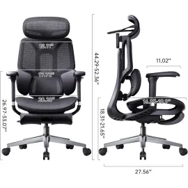 Hbada E3 Air 2026 Ergonomic Office Chair - 3-Zone Lumbar Support
