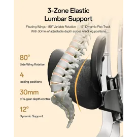 Hbada E3 Air 2026 Ergonomic Office Chair - 3-Zone Lumbar Support