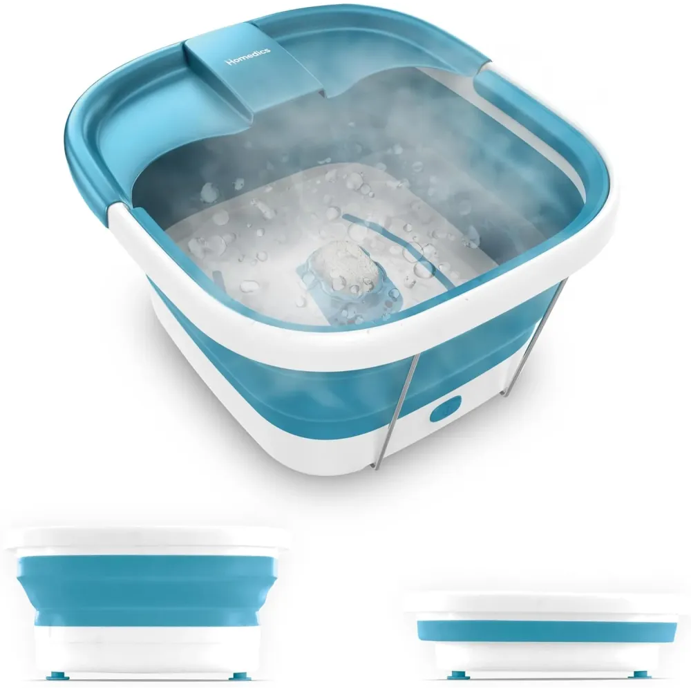 Homedics Smart Space Bubble Mate Collapsible Foot Spa - Heat-Maintaining