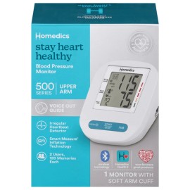 Homedics 500 Series Bluetooth Upper Arm Blood Pressure Monitor