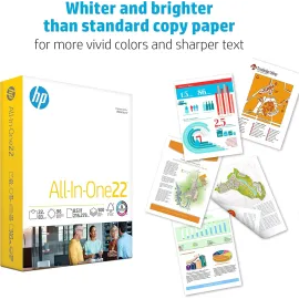 HP Papers | 8.5 x 11 Paper | All In One 22 lb | 1 Mega Ream