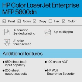 HP Color LaserJet Enterprise MFP 5800dn Printer
