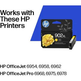HP 902XL Yellow High-Yield Ink Cartridge | Works with OfficeJet 6950