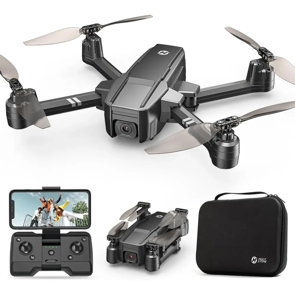 Holy Stone HS440 Foldable FPV Drone with 1080P WiFi Camera for Adult Beginners and Kids; Voice