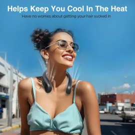 Hotsales Neck Fan - Hands Free Bladeless Neck Fans Portable Rechargeable