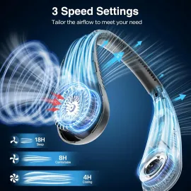 Hotsales Neck Fan - Hands Free Bladeless Neck Fans Portable Rechargeable