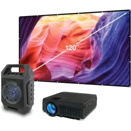 iLive THE2021BDL Pop-up Movie Theater Kit