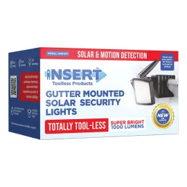 Insert Solar Lights AMS1971 1,000 Lumens Motion-Activated Triple-Head Solar-Powered Security
