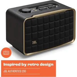 JBL Authentics 200 - Retro Style Smart Home Speaker with Built in Wi-Fi
