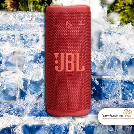 JBL Grip Portable Bluetooth Speaker - Waterproof - Ambient Light - Red