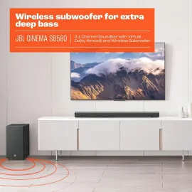 JBL Cinema SB580 3.1 Soundbar and Wireless Subwoofer