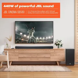JBL Cinema SB580 3.1 Soundbar and Wireless Subwoofer