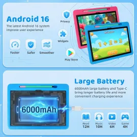 2026 Upgraded Android 16 Kids Tablet