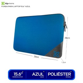 Klip Xtreme KNS-214 Reversible Laptop Sleeve 14.1-inch (Blue)