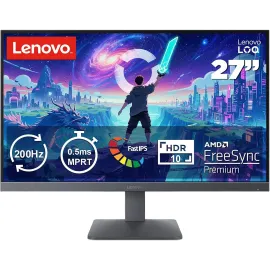 Lenovo Legion LOQ 27-10 Gaming Monitor - 27 in FHD - Flat IPS - 200Hz