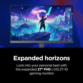 Lenovo Legion LOQ 27-10 Gaming Monitor - 27 in FHD - Flat IPS - 200Hz