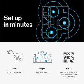 Linksys Multi-gig Micro Mesh WiFi 6 System | Connect 100+ Devices | Up to 5,000 Sq Ft | Speeds