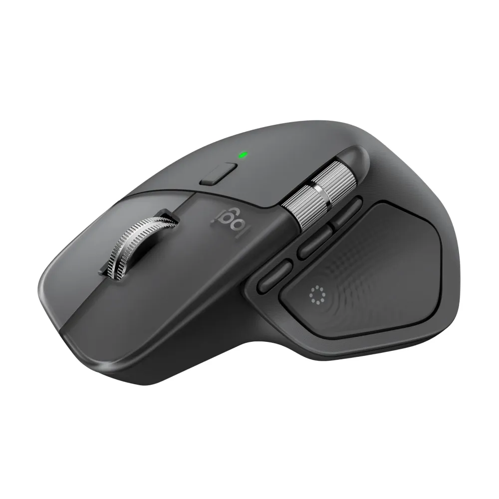 Logitech MX Master 4 Ergonomic Wireless Mouse with Haptics - Graphite