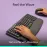 Logitech Wave Keys Wireless Ergonomic Keyboard with Cushioned Palm Rest