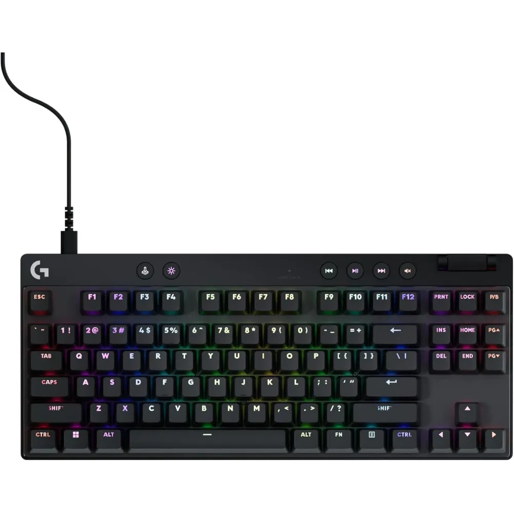 Logitech G PRO X TKL Rapid (Tenkeyless) Wired Gaming Keyboard: Magnetic Analog Switches