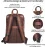 LEATHER VILLAGE Leather Laptop Backpack for Men with Trolley Strap 16L Slim