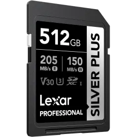 Lexar Silver Plus 512 GB SDXC Memory Card