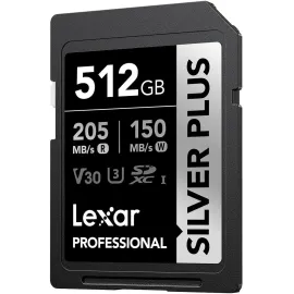 Lexar Silver Plus 512 GB SDXC Memory Card