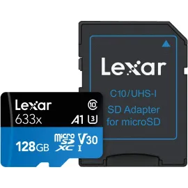 Lexar High Performance 633x 128 GB microSD/microSDXC UHS-I Card [Eco-Friendly Packaging]