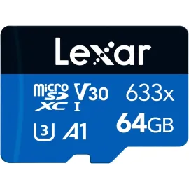 Lexar 633x 64 GB Micro SD Card - microSDXC UHS-I Card W/O SD Adapter