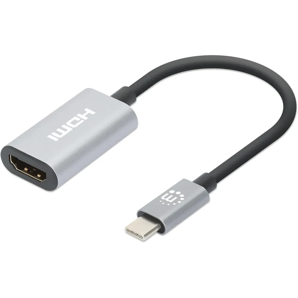 MANHATTAN USB-C to HDMI Adapter - 4K@60Hz - Aluminum Housing