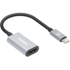 MANHATTAN USB-C to HDMI Adapter - 4K@60Hz - Aluminum Housing