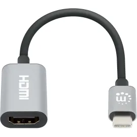 MANHATTAN USB-C to HDMI Adapter - 4K@60Hz - Aluminum Housing