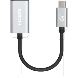 MANHATTAN USB-C to HDMI Adapter - 4K@60Hz - Aluminum Housing