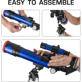 NASA Lunar Telescope for Kids Ages 8-12 with Tripod and Finder Scope