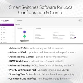 NETGEAR 28-Port PoE Gigabit Ethernet Smart Switch