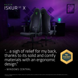 Razer Iskur V2 X Ergonomic Gaming Chair: Built-in Lumbar Support