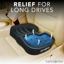 Samsonite Gel Infused Seat Cushion – Ergonomic Cushion for Office Chair