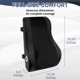 Samsonite Ergonomic Lumbar Support Pillow for Office Chair and Car Seat