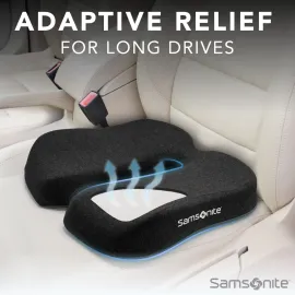 Samsonite Seat Cushion – Orthopedic Memory Foam Pillow for Office Chair