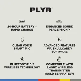Skullcandy PLYR Multi-Platform Over-Ear Wireless Gaming Headset