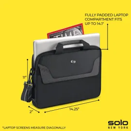 Solo New York Briefcase - Laptop Carrying Bag for Women & Men