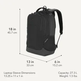 SWISSGEAR Cecil Laptop Backpack - Fits Most 16-Inch Laptops
