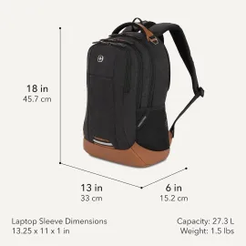 SWISSGEAR Cecil Laptop Backpack - Fits Most 16-Inch Laptops