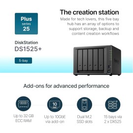 Synology DS1525+ Video Editing & Production Server