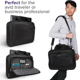 Targus CityLite Laptop Briefcase Shoulder Messenger Bag for 15.6-Inch Laptop