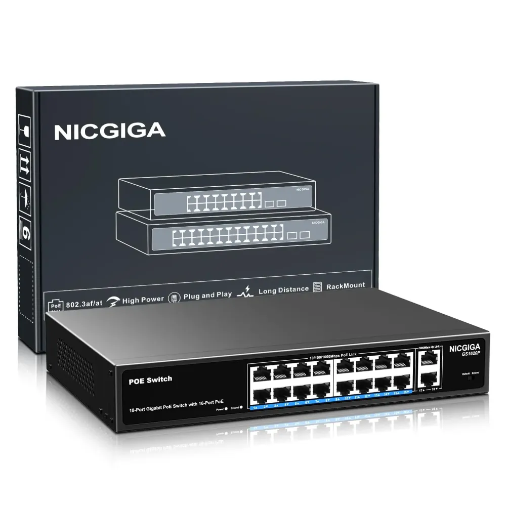 Ubiquiti UniFi Switch Lite 16 PoE 16-Port Gigabit 802.3at